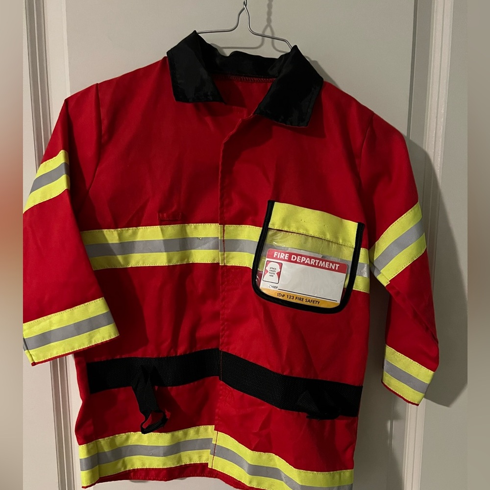 SOLD
Melissa and Doug  Red Firefighter Costume Jacket